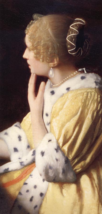Johannes Vermeer Details of Mistress and maid